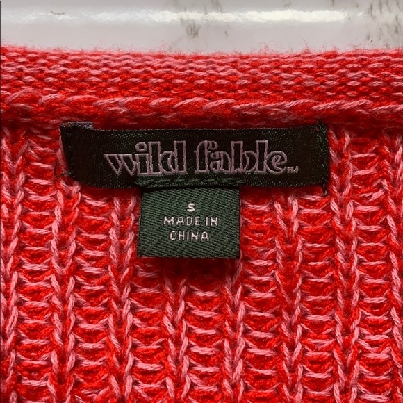 Wild Fable Berry Crewneck Cropped Sweater - Picture 4 of 6